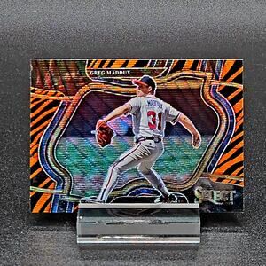2023 Select Greg Maddux Tiger Stripe Skin Prizm SSP #229 Atlanta Hall of Famer